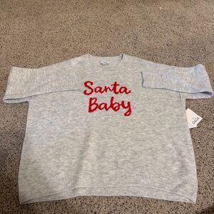 Gray 'Santa Baby' Sweater